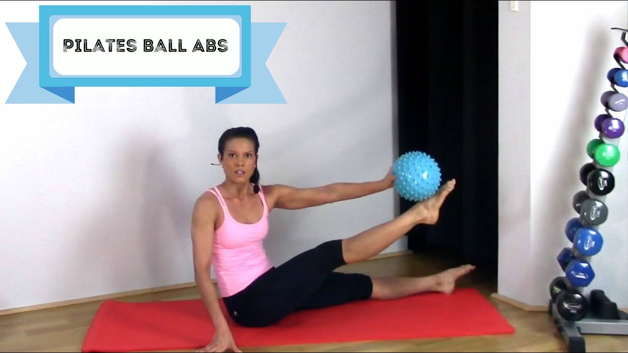 25 min Pilates Ball Abs Mat Workout - BARLATES BODY BLITZ Pilates Ball ...