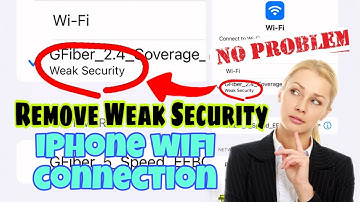 How to removed Weak security on iPhone Wifi Connection? (English Subtitles) Tagalog