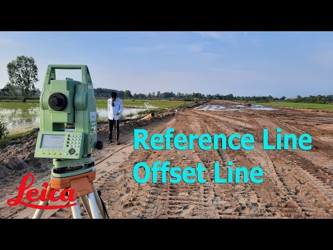 Hướng dẫn chức năng  Reference Line( Offset Line ) máy Leica | Offset Line Leica.