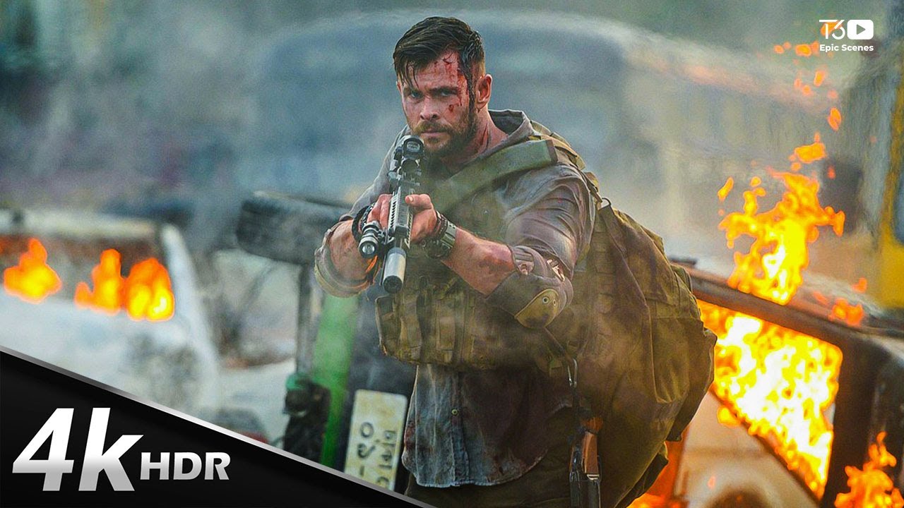 Tyler Rake 4k Tyler Rake's Legacy: Extraction Movie 4K HDR: All Action Sequences ...