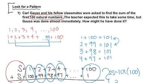 Math 4 Problem solving strategies-look for a pattern and examine a related problem