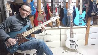 High End Japanese Bass Guitars: Crews Maniac Uncle HB5 BASS REVIEW