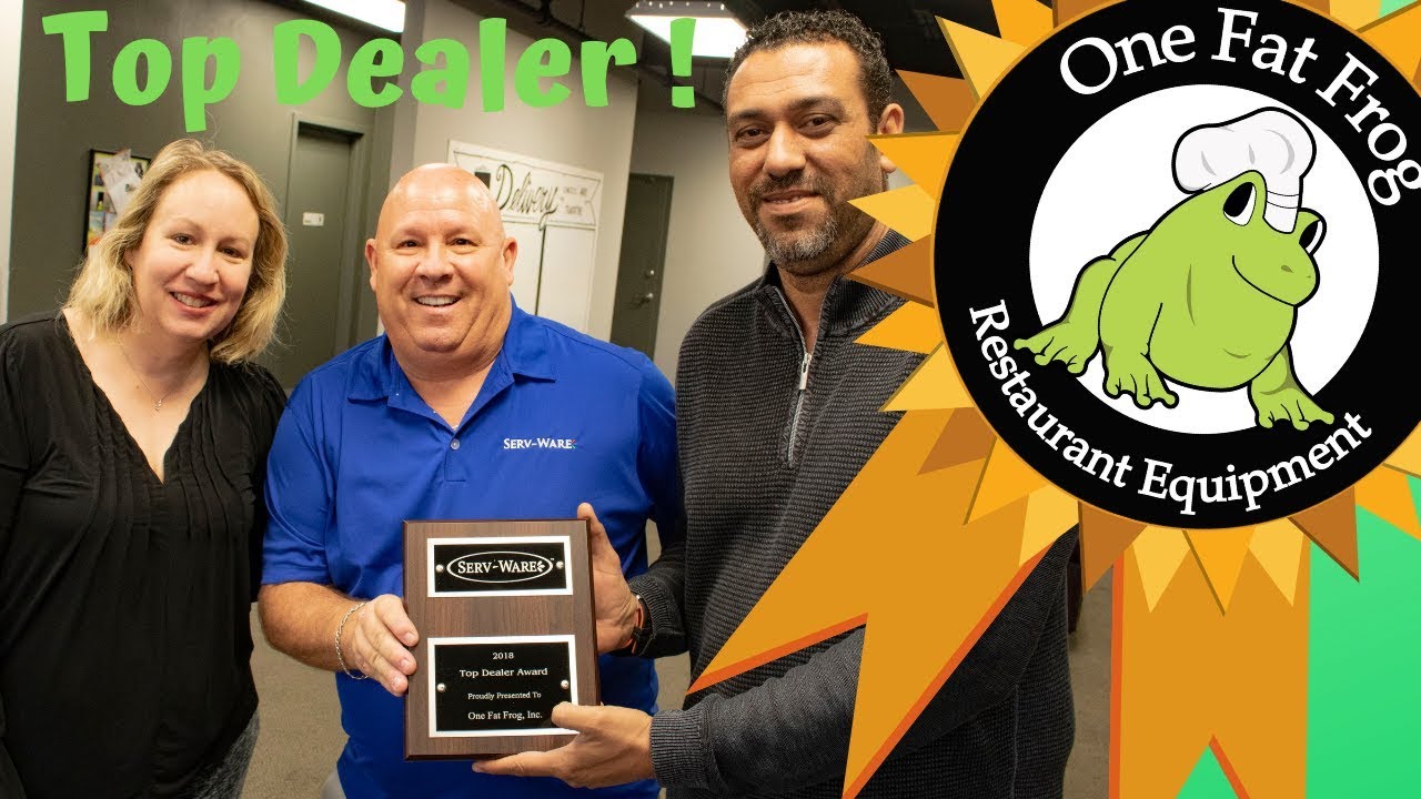 Guess who just got the Serv-Ware Top Dealer Award? (Spoiler: One Fat Frog Restaurant Equipment did!) - YouTube