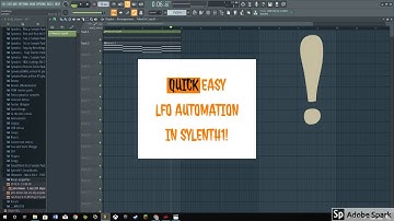 How to create an LFO automation in Sylenth1! FL Studio 20 tutorial!