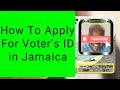 Voters id application in jamaica