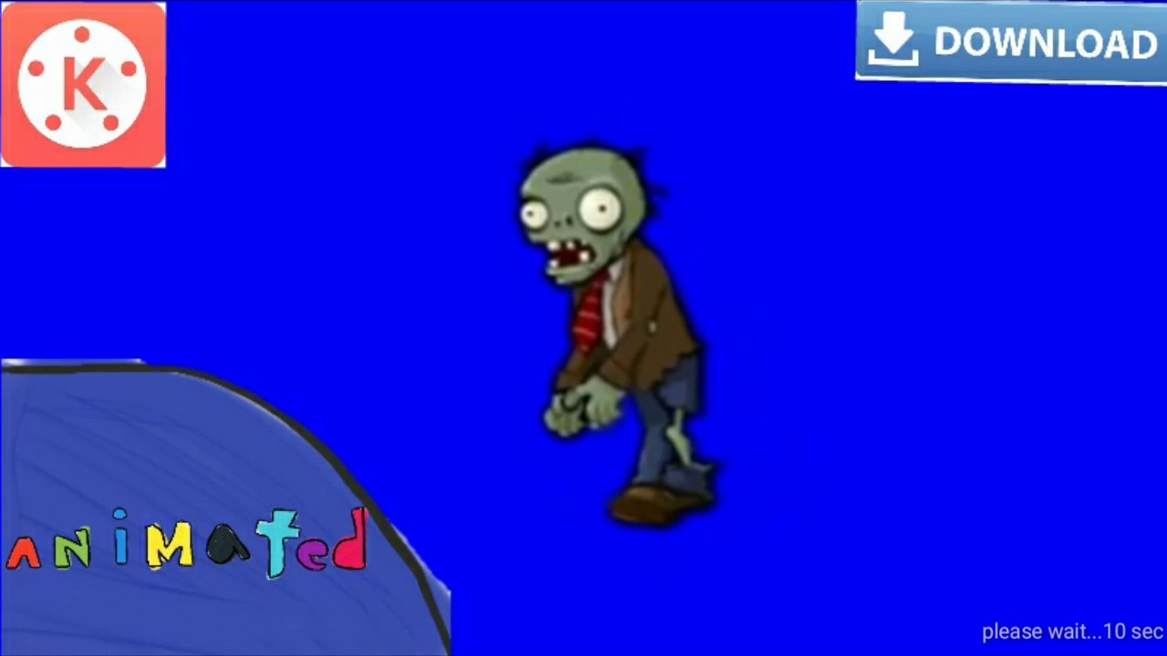 Plants vs zombies green  screen  all zombies effect get free 