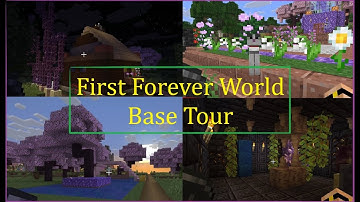My Original First Forever Minecraft World base tour with various builds.