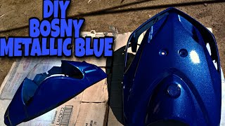 DIY Repaint Using BOSNY Paints For Mio Sporty Fairings (Metallic Blue)