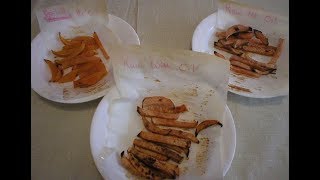 Oil vs No Oil Rutabaga Fries - Comparison Test Results