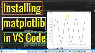 Installing Matplotlib in Visual Studio Code