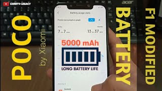 POCOPHONE F1 MODIFIED BATTERY 5,000 mAh - BATTERY REPLACEMENT FOR POCO X3, F2, M3, F3