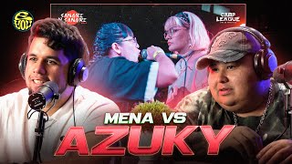 LAS DOS MEJORES FREESTYLERS DEL PAÍS! - Reacción a AZUKY vs MENA en CAMP LEAGUE - Eyou TV