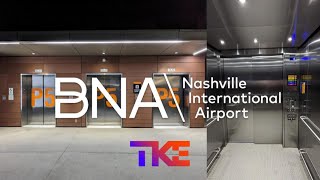 Awesome TKE Evolution 200 elevators at the Nashville Int'l Airport Terminal Garage in Nashville TN