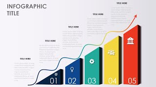 Create 5 Animated Steps Progress Bar Template in PowerPoint