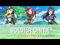 [FULL VER] Ayase Eli, Nishikino Maki &amp; Sonoda Umi - soldier game (Color Coded Kan/Rom/Eng Lyrics)