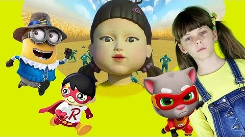 Talking Tom Hero Dash, Tag with Ryan, Minion Rush, Subway Surfers   SQUID GAME