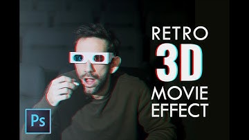 Easy Photoshop 3D Effect in 30 Seconds | 3D Glasses Effect