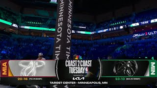 NBA on NBC Intro Heat vs Timberwolves