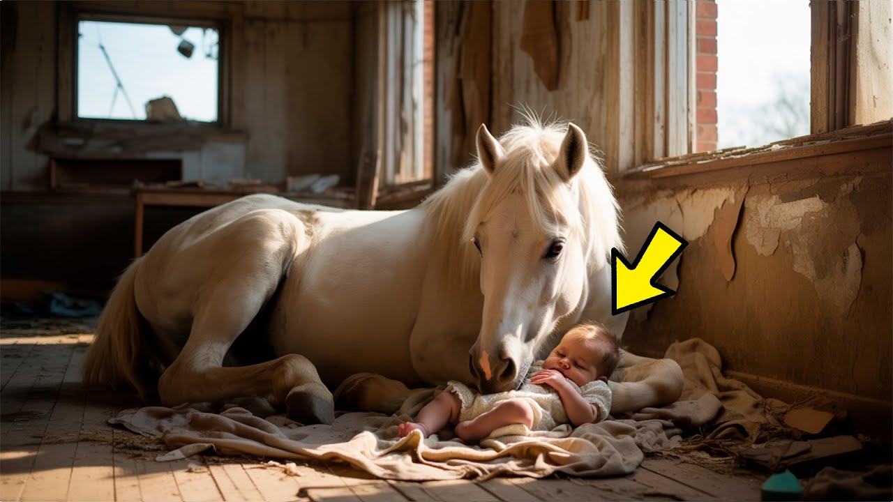 HOMEM RICO ABANDONOU FILHO RECÉM-NASCIDO em CASA ABANDONADA na FLORESTA, MAS o CAVALO FAZ ALGO…