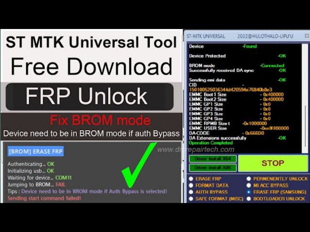ST SamFRP V2.0 Tool Download Latest Samsung FRP erase use Shell