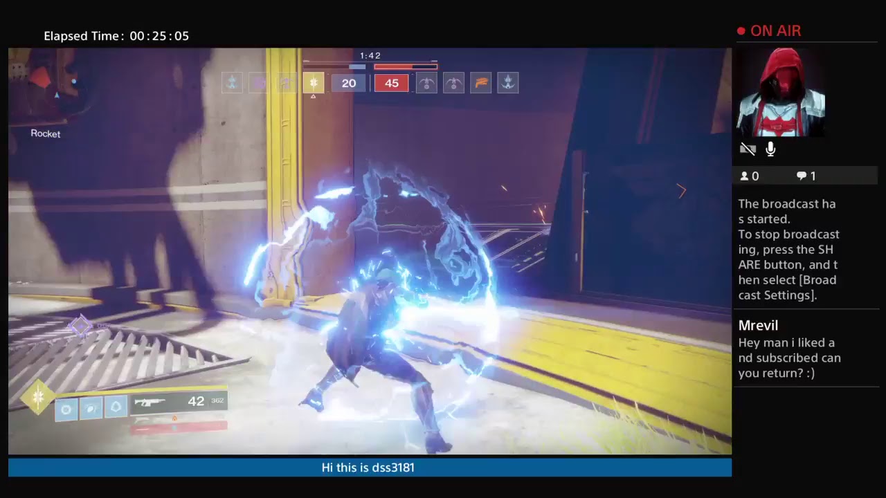 DSS3181's Live PS4 Broadcasting Destiny 2 free play commentary join ...
