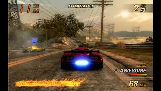 Burnout Revenge - Race Tour Part 90 - Angel Valley Eliminator (Rank 9)