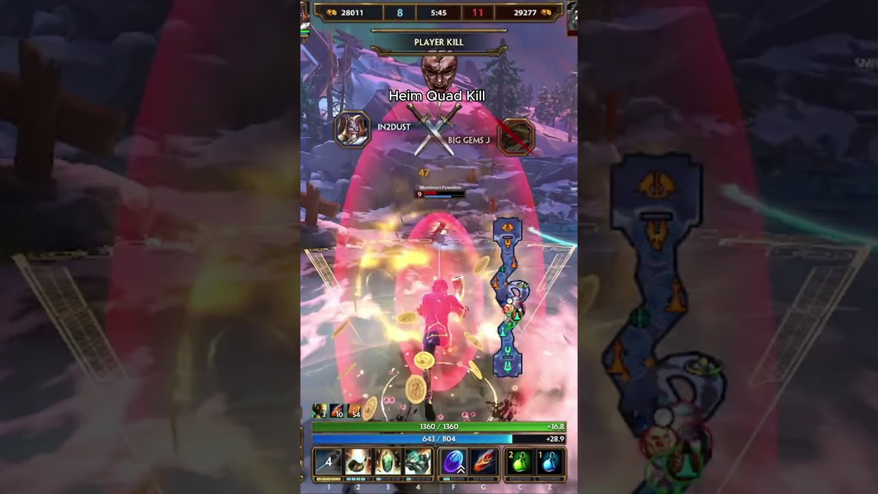 smite assault heimdallr quad kill 