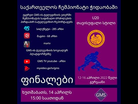 საქართველოს ჩემპიონატი თავისუფალ ჭიდაობაში U-20