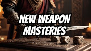 DND Weapon Mastery in 2024 Core Rules - How It Works