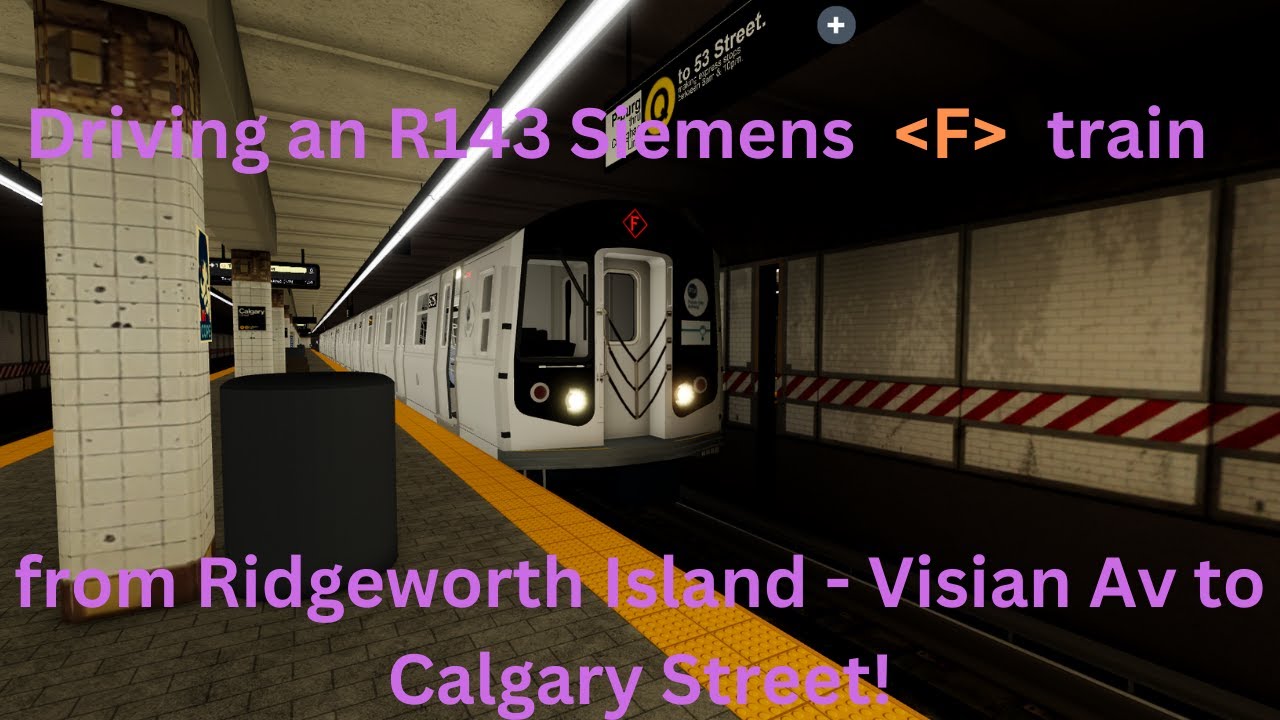 Canadian R143 Train Driving an R143 Siemens F express train from Ridgeworth Island - Visian ...