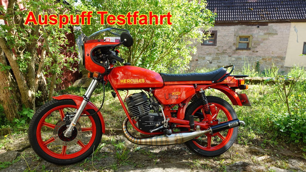 1. Mai 2025 - Auspufftestfahrt mit der HERCULES K125 