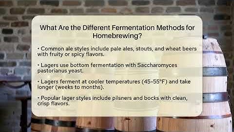What Are the Different Fermentation Methods for Homebrewing? | The Pint Guy