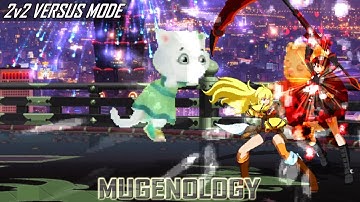 Ruby Rose & Yang Xiao Long vs Daniel Tiger & Katerina Kittycat - 2v2 Versus Mode - MUGEN