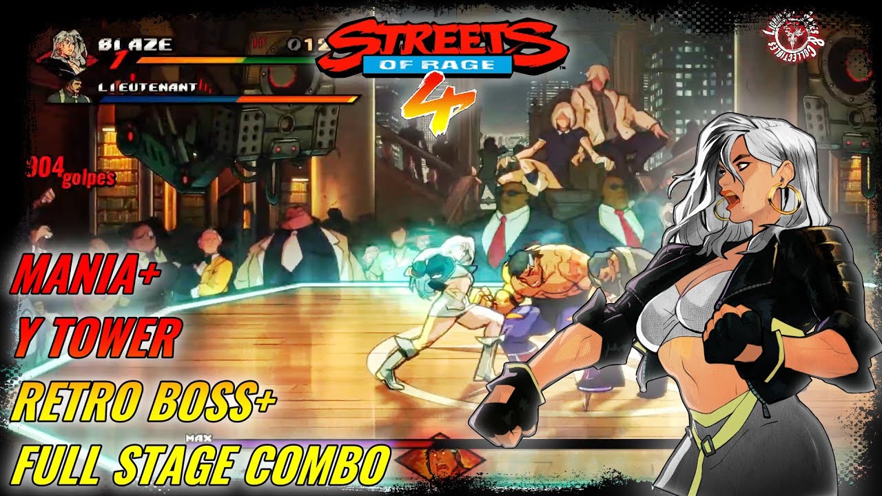 SOR4 Y Tower Full Stage Combo/ Blaze/ Mania+