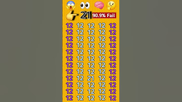 Find the odd 21 #shorts #maths #quiz #puzzle #iq #find #games #ytshorts #shortvideo #youtubeshorts