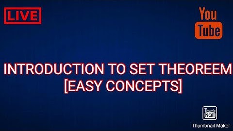 INTRODUCTION to SET THEOREM part 1(MSM 111)