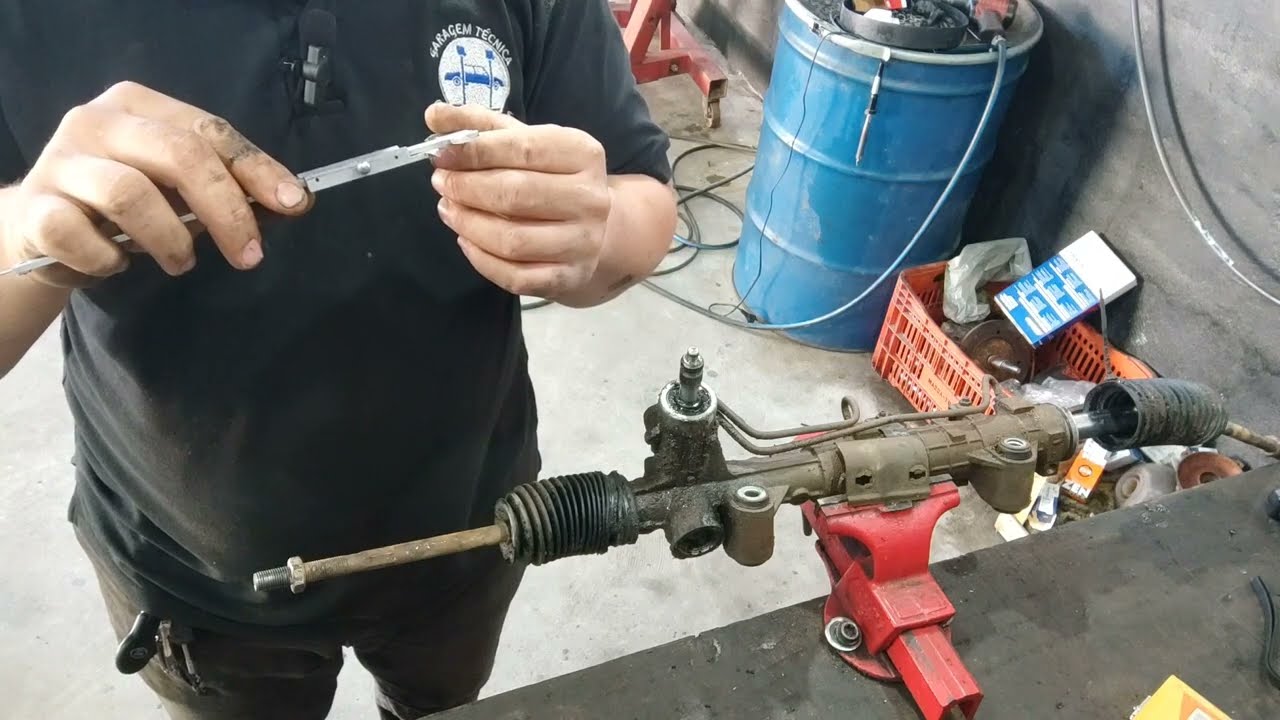 como trocar o reparo da caixa de direção da Strada adventure locker