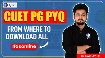 How to Download CUET PG Previous Year Question Paper | Best Website for CUET PG | CUET PG IFAS
