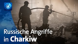 Russische Angriffe in der Region Charkiw