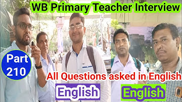 WB Primary TET Interview Questions & Answers| WB Primary Teacher Interview-2014 & 2017| Part-210
