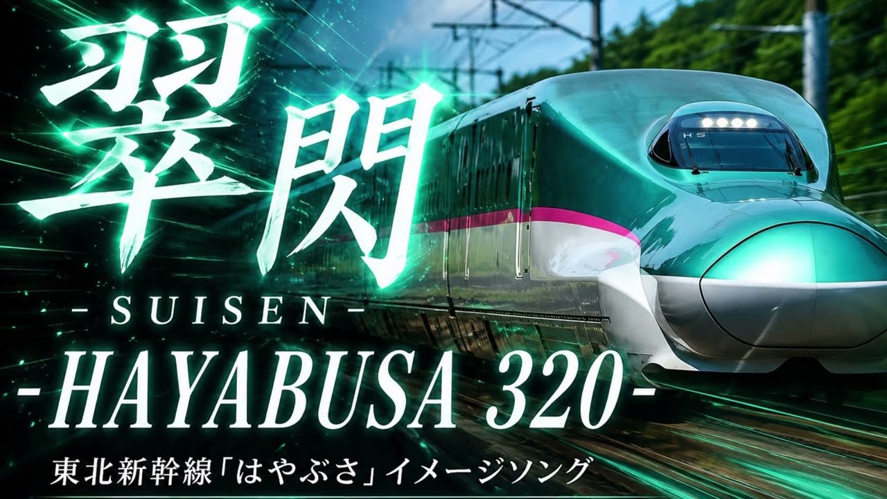 東北新幹線「はやぶさ」 翠閃 - SUISEN - HAYABUSA 320 - － 320km/hで