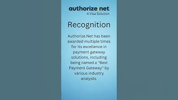 Authorize.Net: Award-Winning Payment Platform
