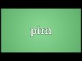 pirn meaning