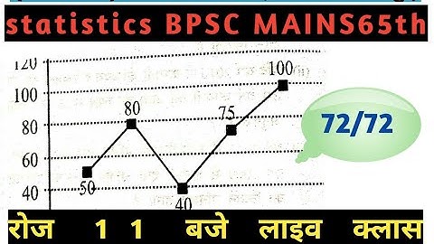 Statistics Bpsc Mains 65th Lec 13