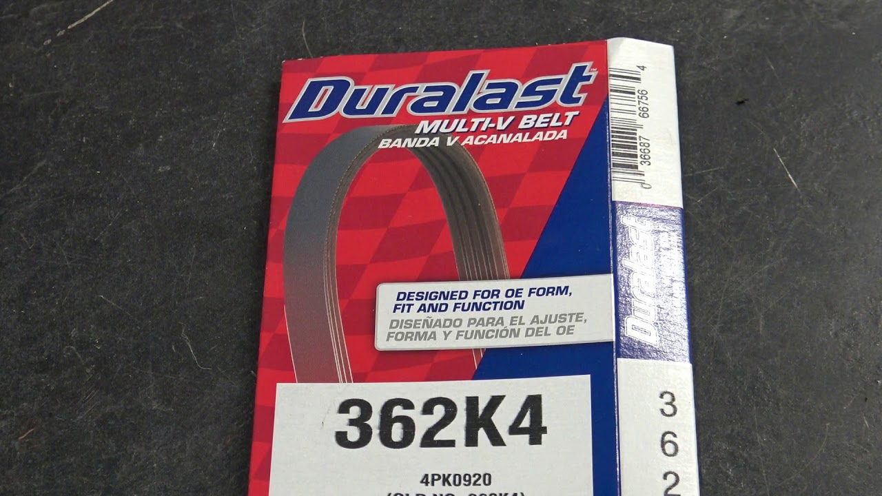 Duralast Serpentine Belt Chart