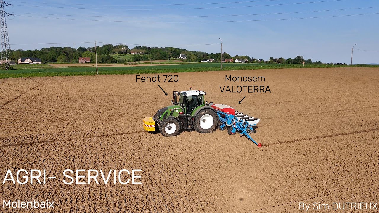 🌽Semis de maïs 2024🌽 FENDT 720 avec semoir MONOSEM ValoTerra