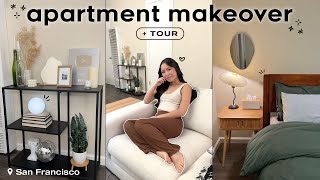 APARTMENT MAKEOVER + TOUR (cozy, Japandi aesthetic) in San Francisco 🏡