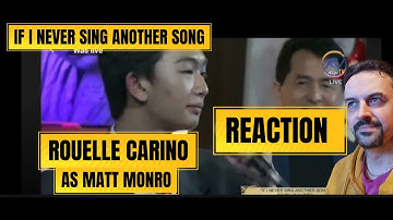 Rouelle Cariño guesting at RJ BISTRO singing If I never sing another song REACTION