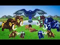 5 Giant Woolly Mammoth Vs Monster Eagle Elephant Vs Lion Tiger Battle
