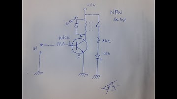 Circuito per Pilotare Rele Con Transistor NPN